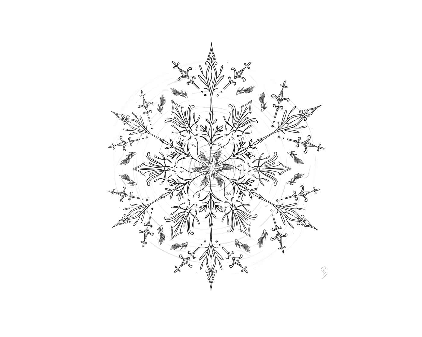 Water mandala illustration by Preet