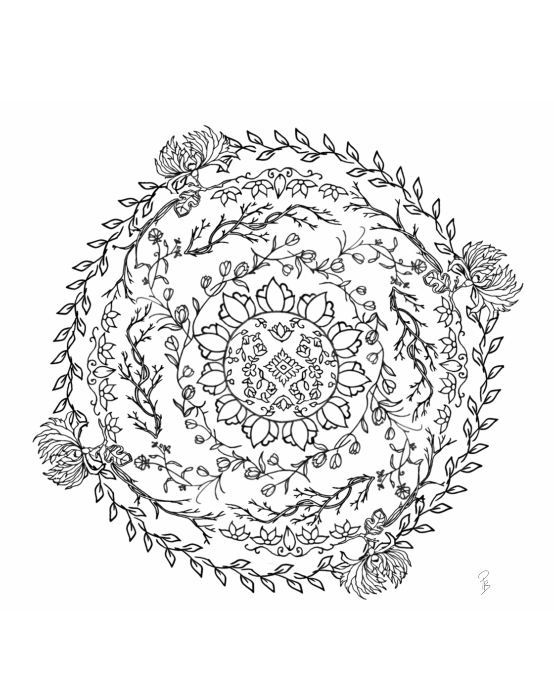 Mandala artwork by Preet