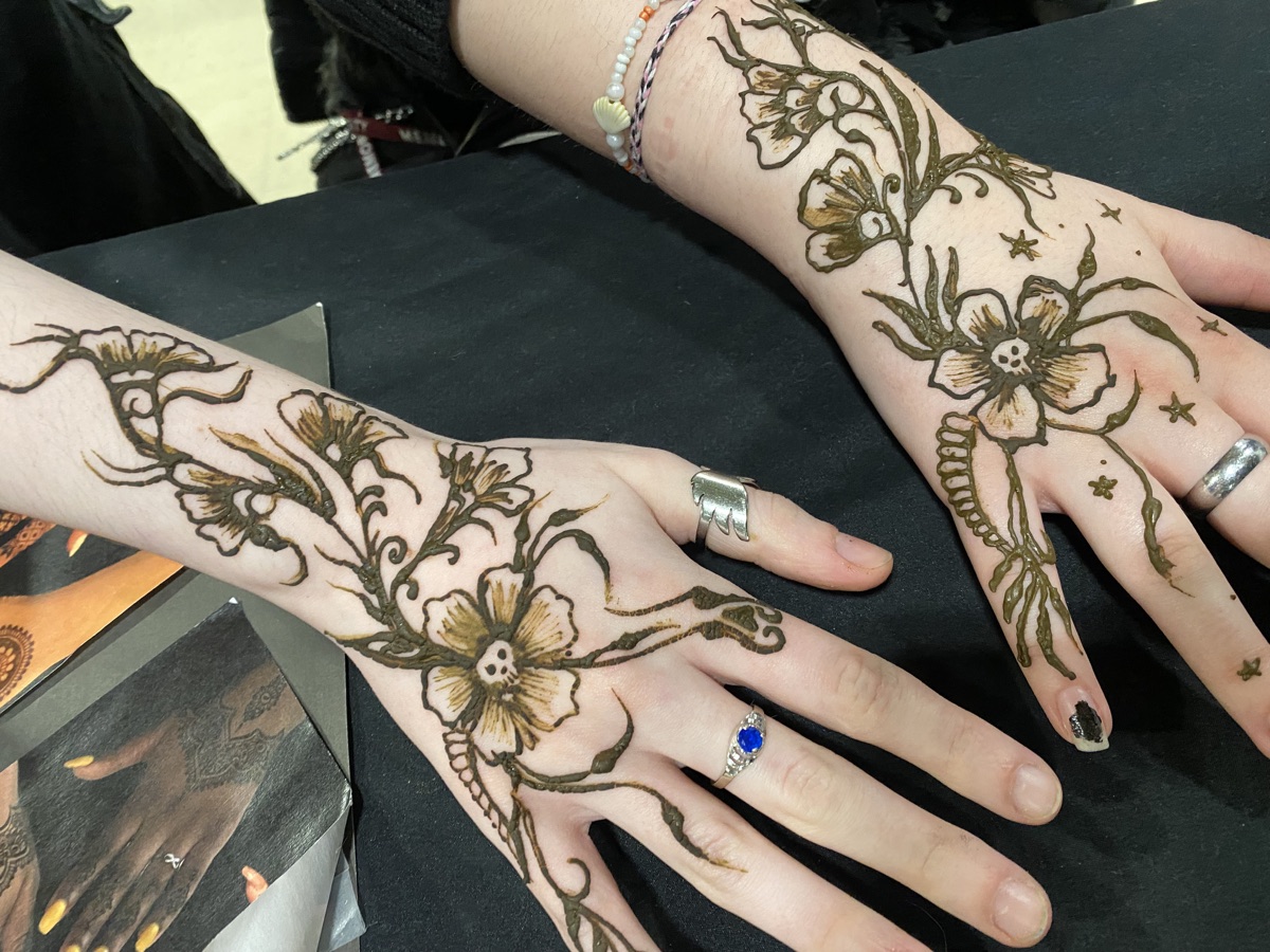 Henna at Hocus Pocus Market in May 2025