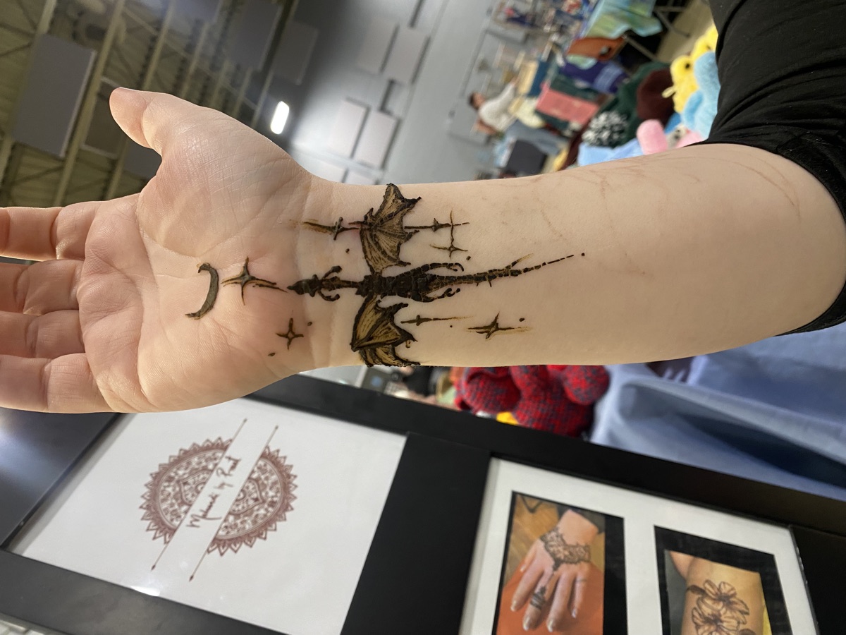Henna at Hocus Pocus Market in November 2025