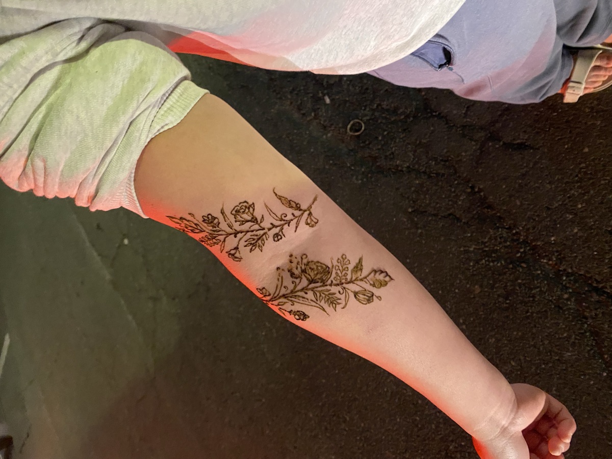 Henna at Youth Ventures Campsite Market